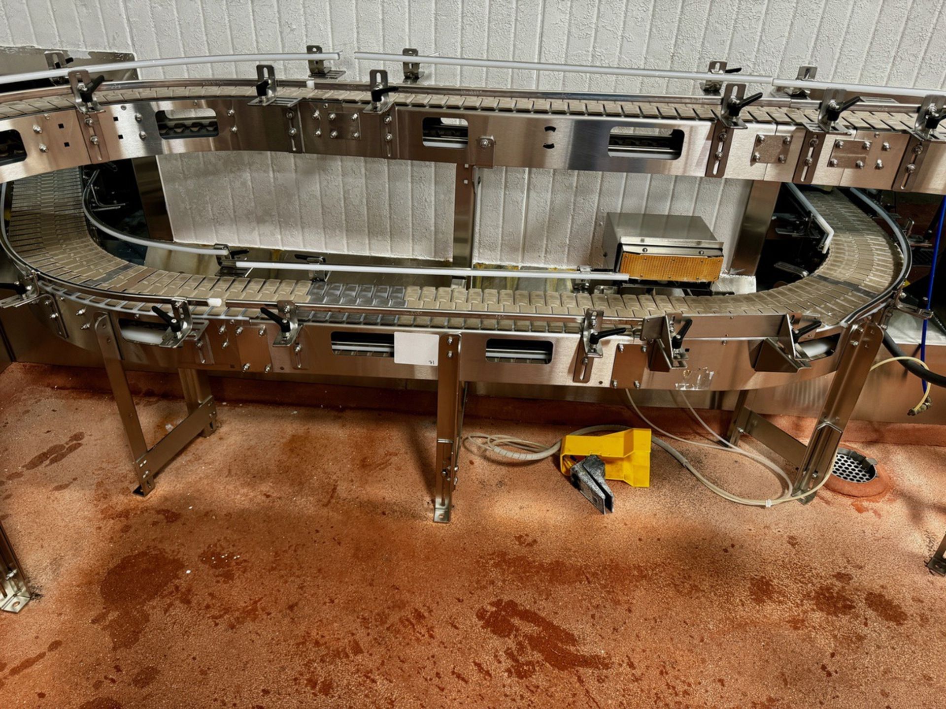 Nercon Stainless Steel Frame 180 Degree Conveyor, 8" Wide Belt, Washdo - Subj to Bulk | Rig Fee $250