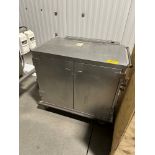Portable Stainless Steel 2-Door Cabinet | Rig Fee $50