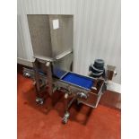 Stainless Steel Frame 10" x 42" Depositing Conveyor, VS Control, Dimple Surface hop | Rig Fee $150