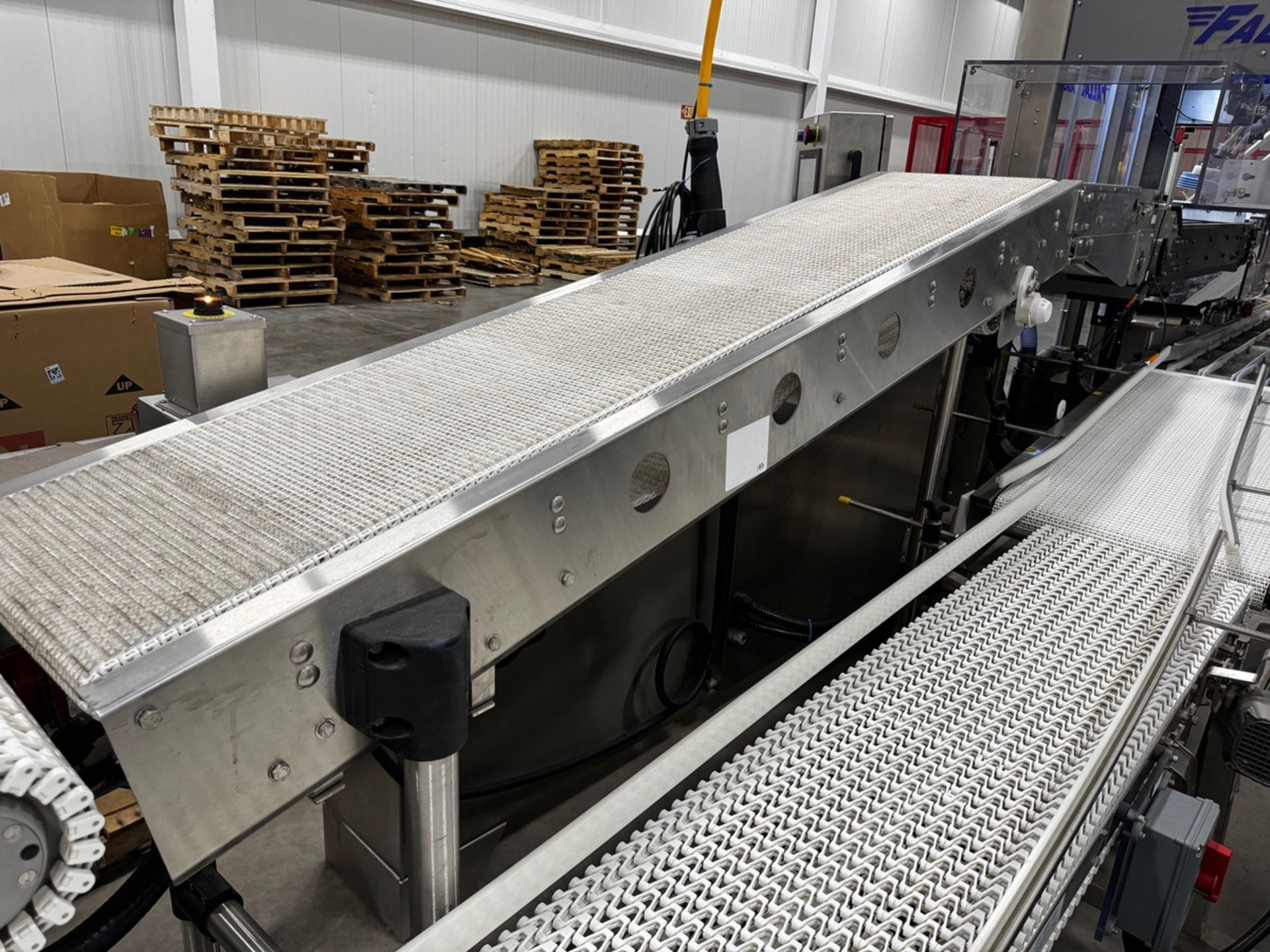 Stainless Steel Frame Incline Conveyor, 16" W x 112" OA Length | Rig Fee $200