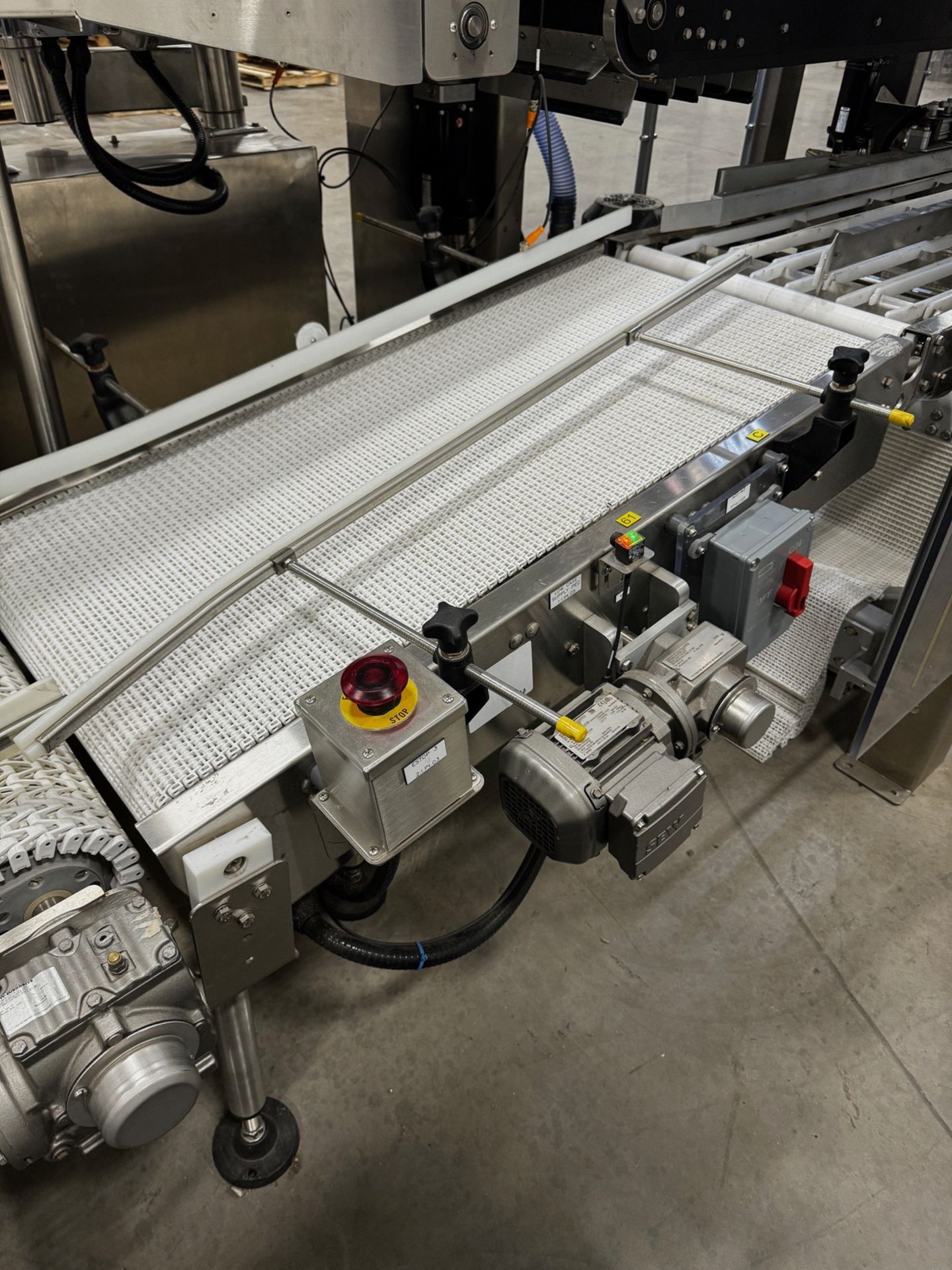 Stainless Steel Incline Conveyor, 22" W x 47" OA Length