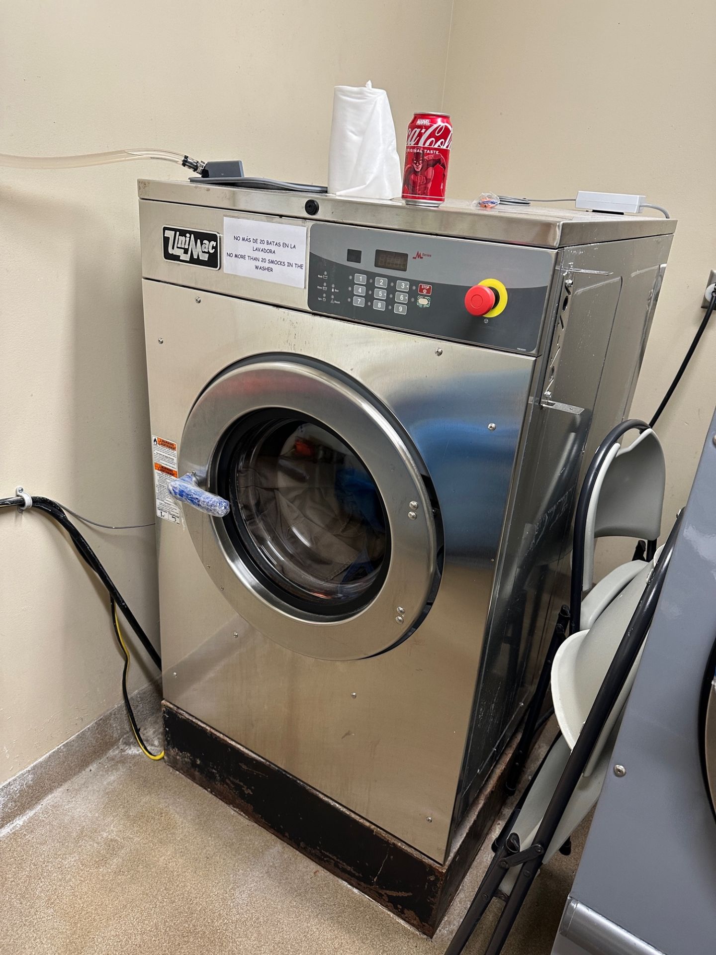 Daniels OptiDry Industrial Clothes Dryer & UniMac Industrial Clothes Washer | Rig Fee $200 - Image 5 of 6