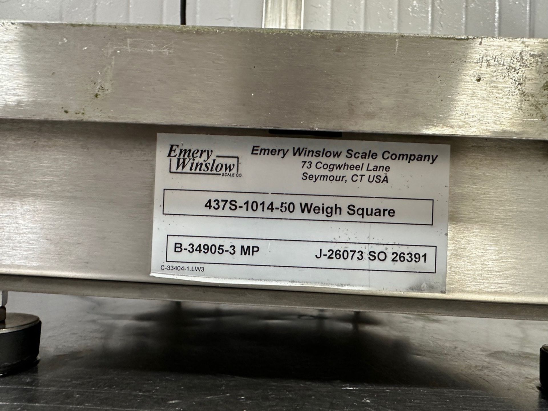 Emery Winslow Stainless Bench Top Scale, Model 7400E, 18"x18", 437S-1014-50 Weigh S | Rig Fee $25 - Image 2 of 3