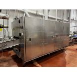 Continuous Refrigerated Pasta Cooler, 40" Stainless Mesh Belt, CIP, 17' OA Length, 77" OA Box Width