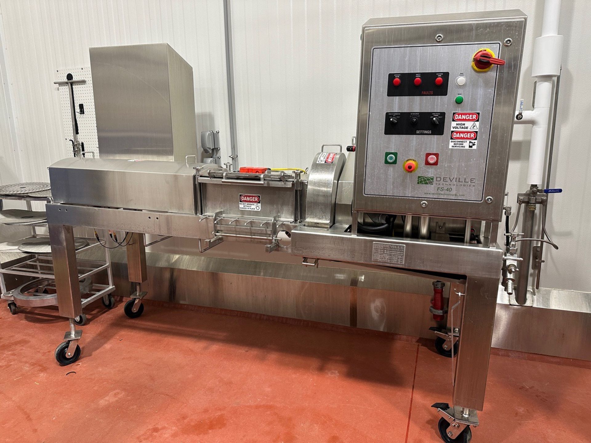 2018 Deville Technologies FS40 Cheese Shredder, Grate Disks, 20 HP Drive, S/N 0143- | Rig Fee $700