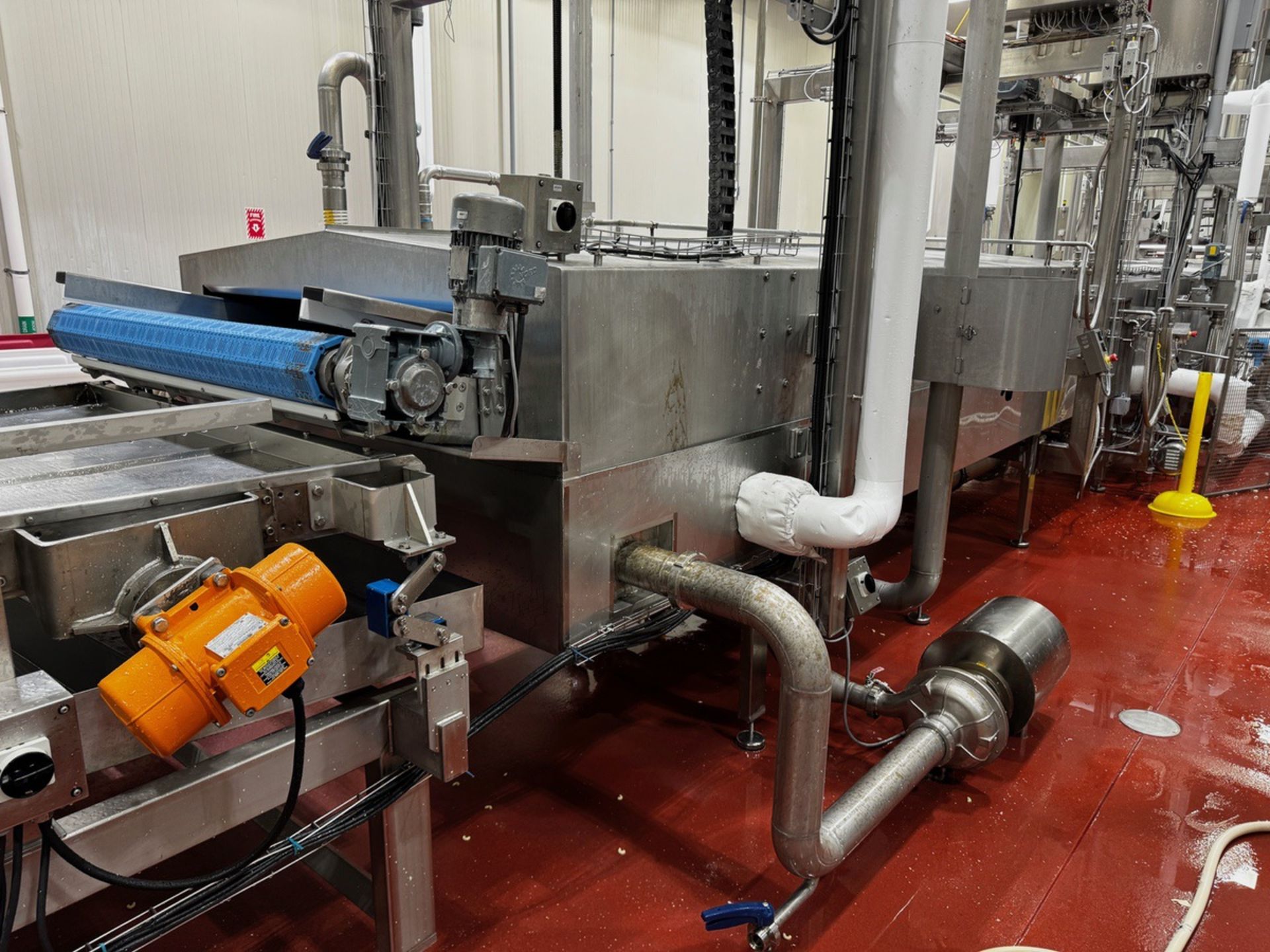 Pasta Technologies Immersion Cooler, 52" Poly Belt, 19' OAL x 7'-6" OAW Approx, Centrifugal Pumps - Image 3 of 5