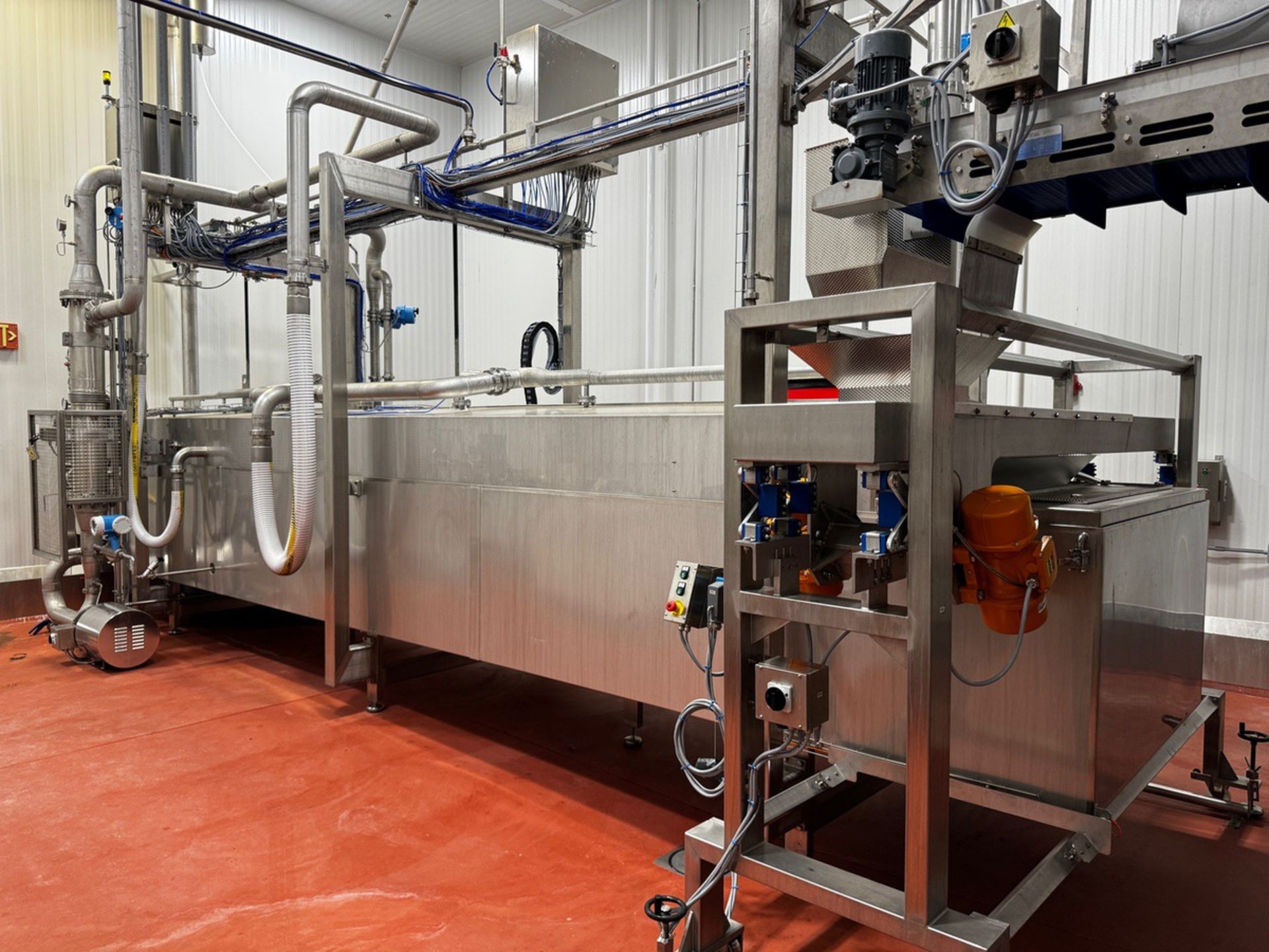 2018 Pavan COTTORE CV.100/3/6 Immersion Cooking Line with Vibratory Infeed Conveyor, Automated Hood - Image 5 of 8
