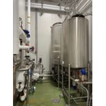 A&B Process Two Tank CIP System, with 300 Galand 500 Gal Stainless Tanks, Alfa Lava | Rig Fee $2500