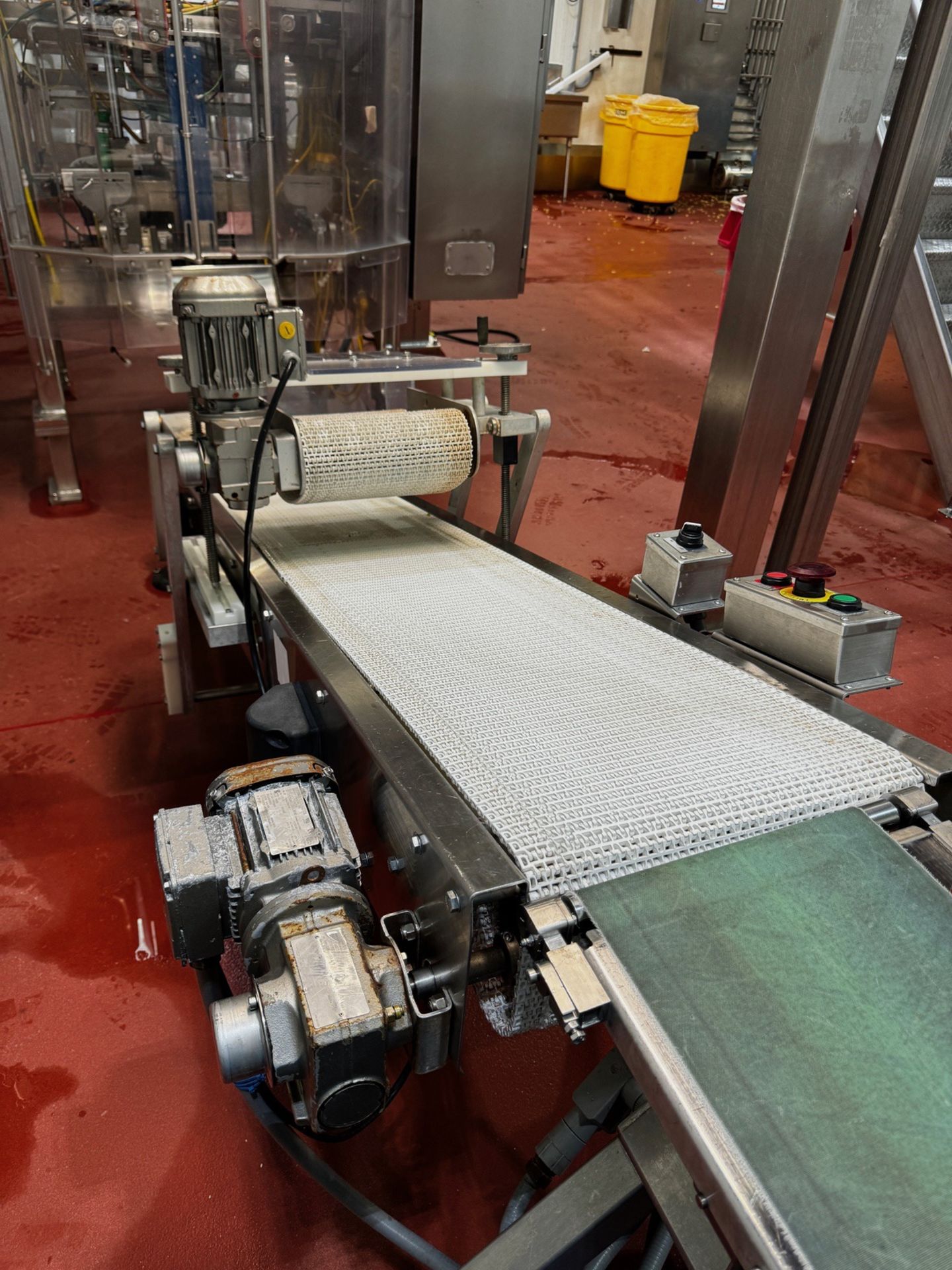 Stainless Steel Frame 16" W x 120" Long Incline Takeaway Conveyor For VFFS - Image 3 of 6