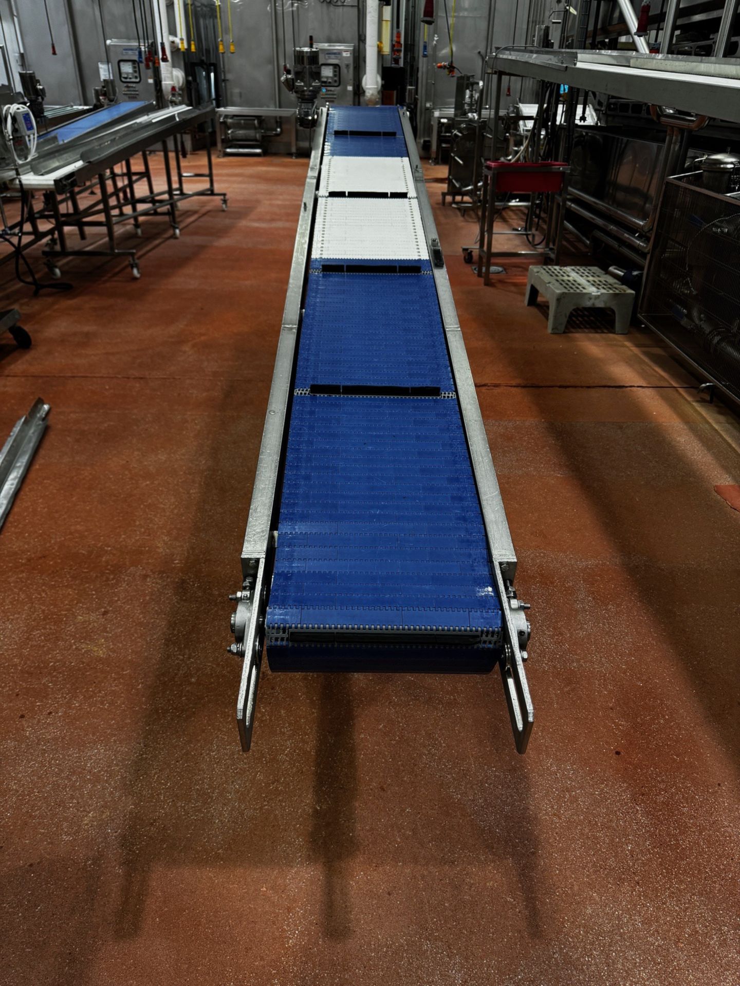 Stainless Steel Frame Incline Conveyor, 14" W x 11' OA Length, Mounted on Casters - Image 2 of 4