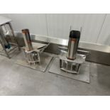 (4) Hayssen Forming Tubes, Approx 4" x 6"Oval, (3) ~5" Dia | Rig Fee $100