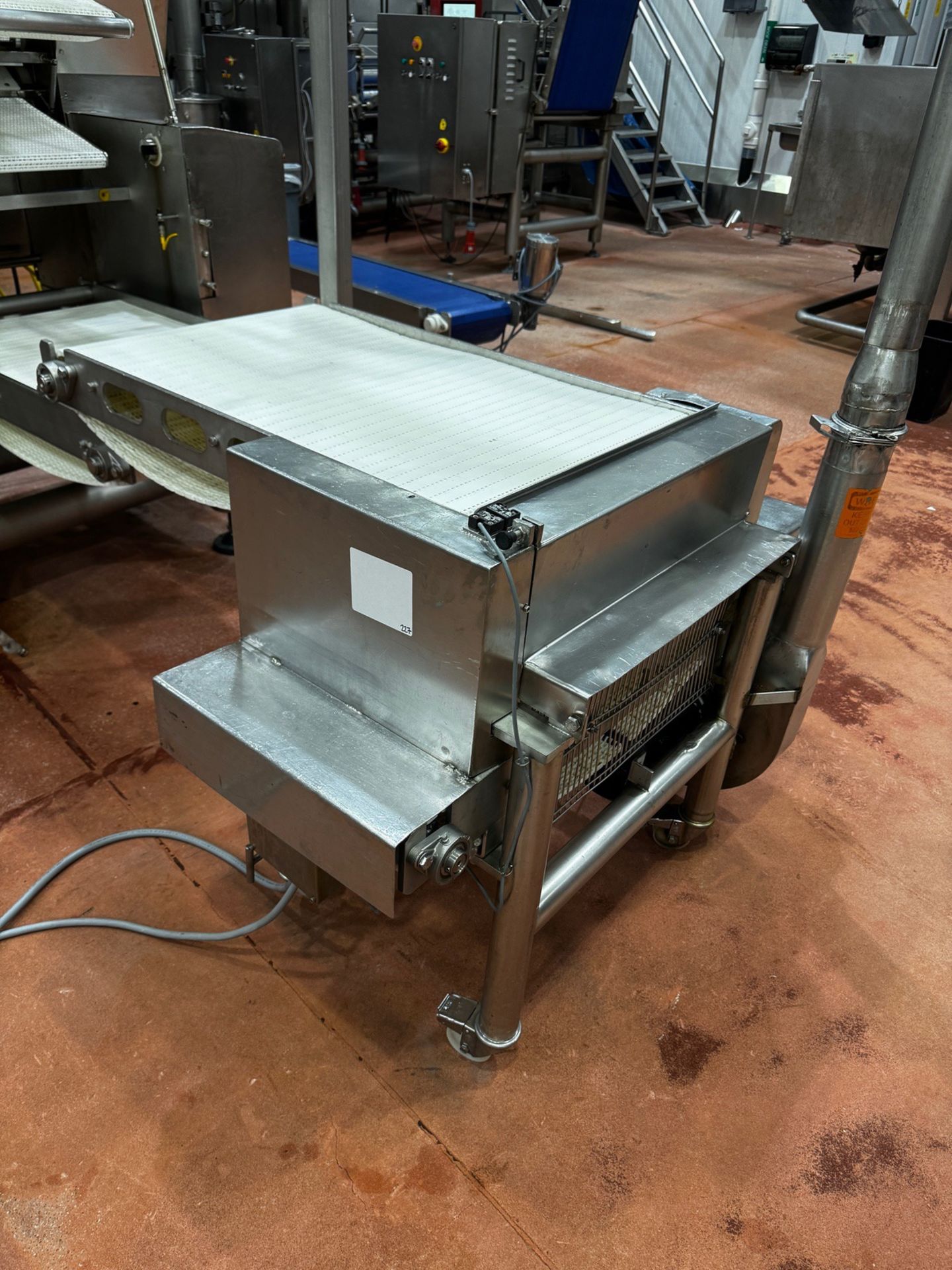 Stainless Steel Frame Conveyor, 22.5" W x 3' OA Length