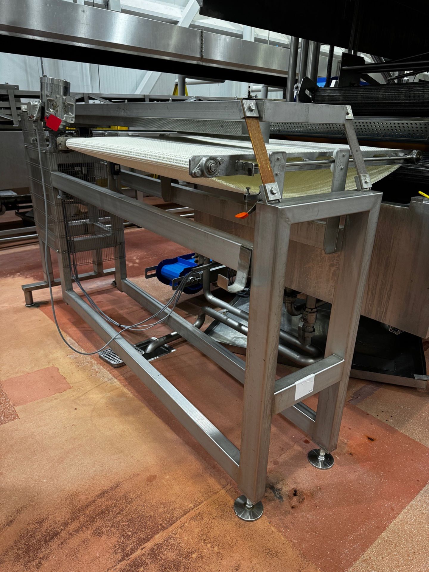 Stainless Steel Frame Vibratory Feed Conveyor for Line 2 Cooker