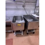 (2) Stainless Steel Mobile Hoppers | Rig Fee $50