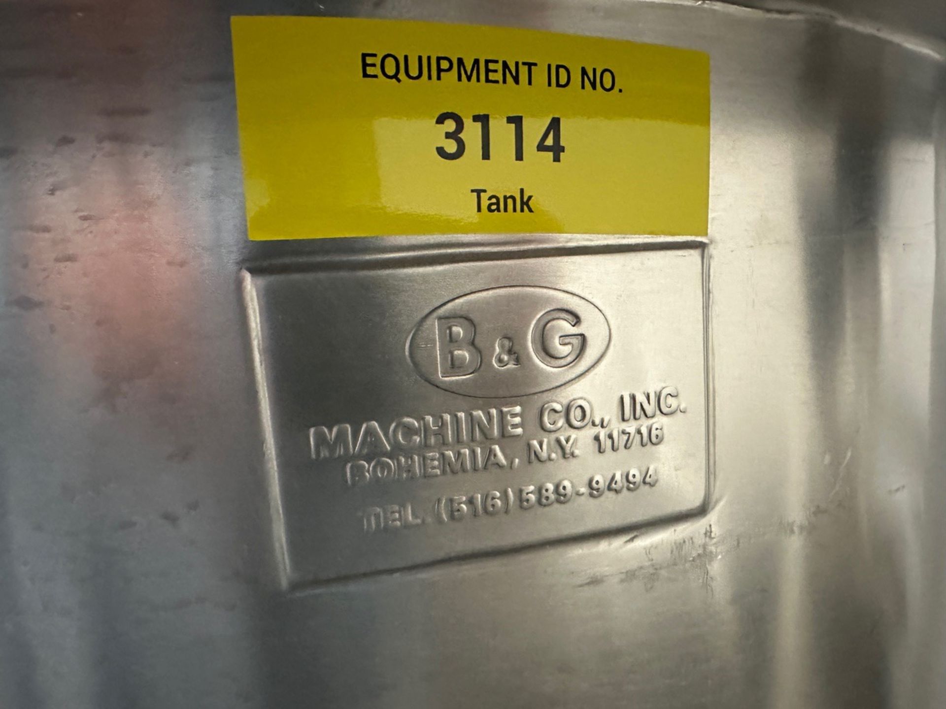 B&G Stainless Steel Utility Tank on Casters (Approx. 32"" Diameter and 54"" O.H.) - Image 3 of 4