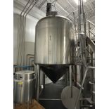 Anco 2,000 Gallon Stainless Steel Tank - Cone Bottom, Glycol Jacketed, Top Mounted Agitation with