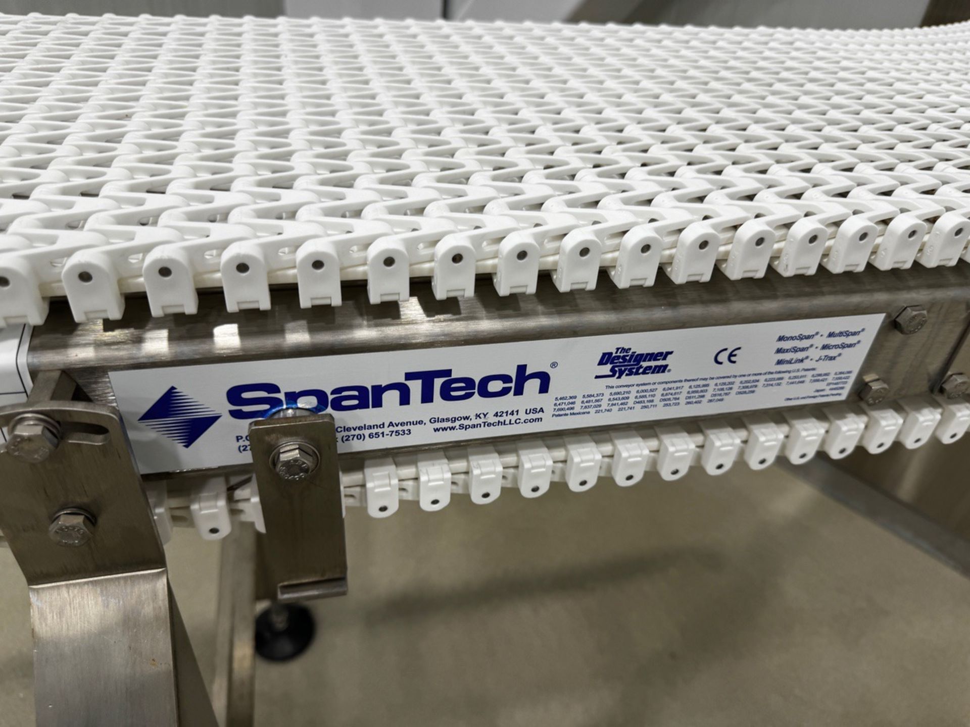 SpanTech Stainless Steel Frame Conveyor, 16" W x 12' OAL | Rig Fee $175 - Image 2 of 3