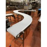 Stainless Steel Frame S-Curve Conveyor, 16" W x 13' OA Length To Exit