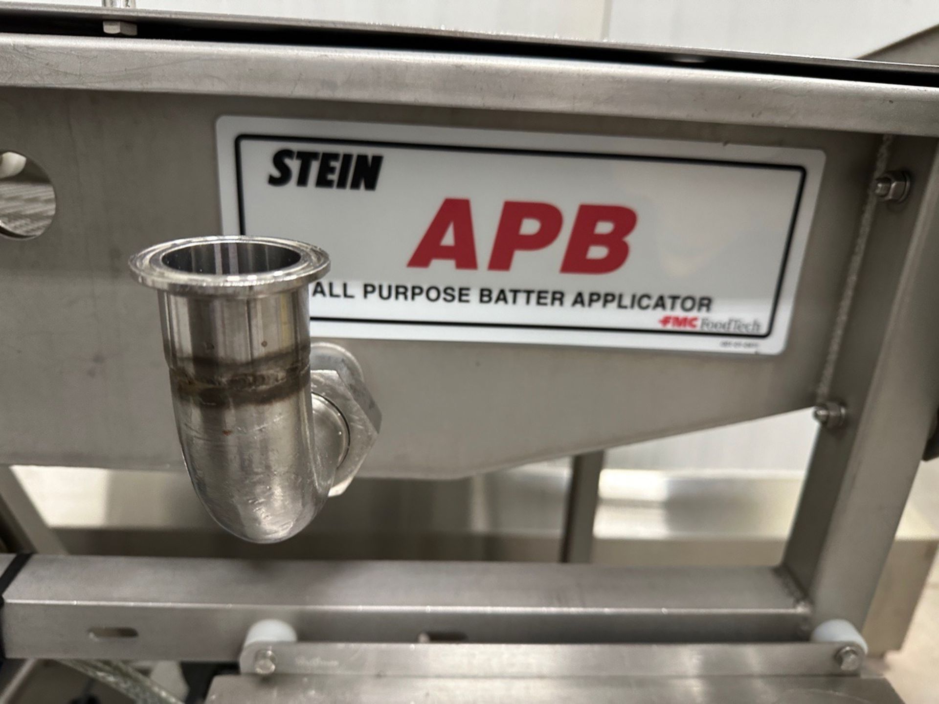 Stein APB-16 All Purpose Batter Applicator, 16" Stainless Belt Conveyor x 79" OAL, S/N 182 - Image 2 of 5