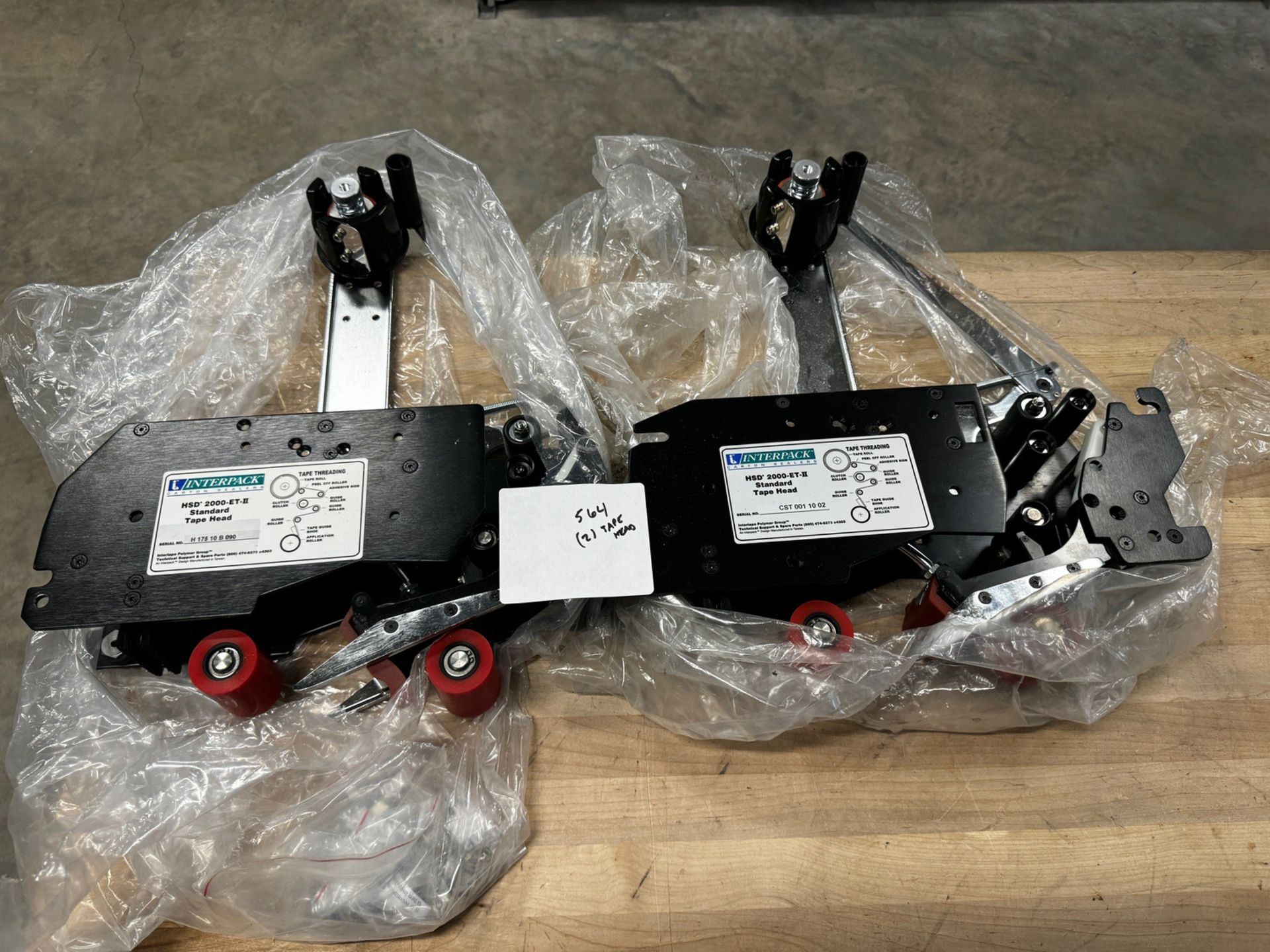 (2) Interpack HSD-2000 - ET-II Standard Tape Heads | Rig Fee $25