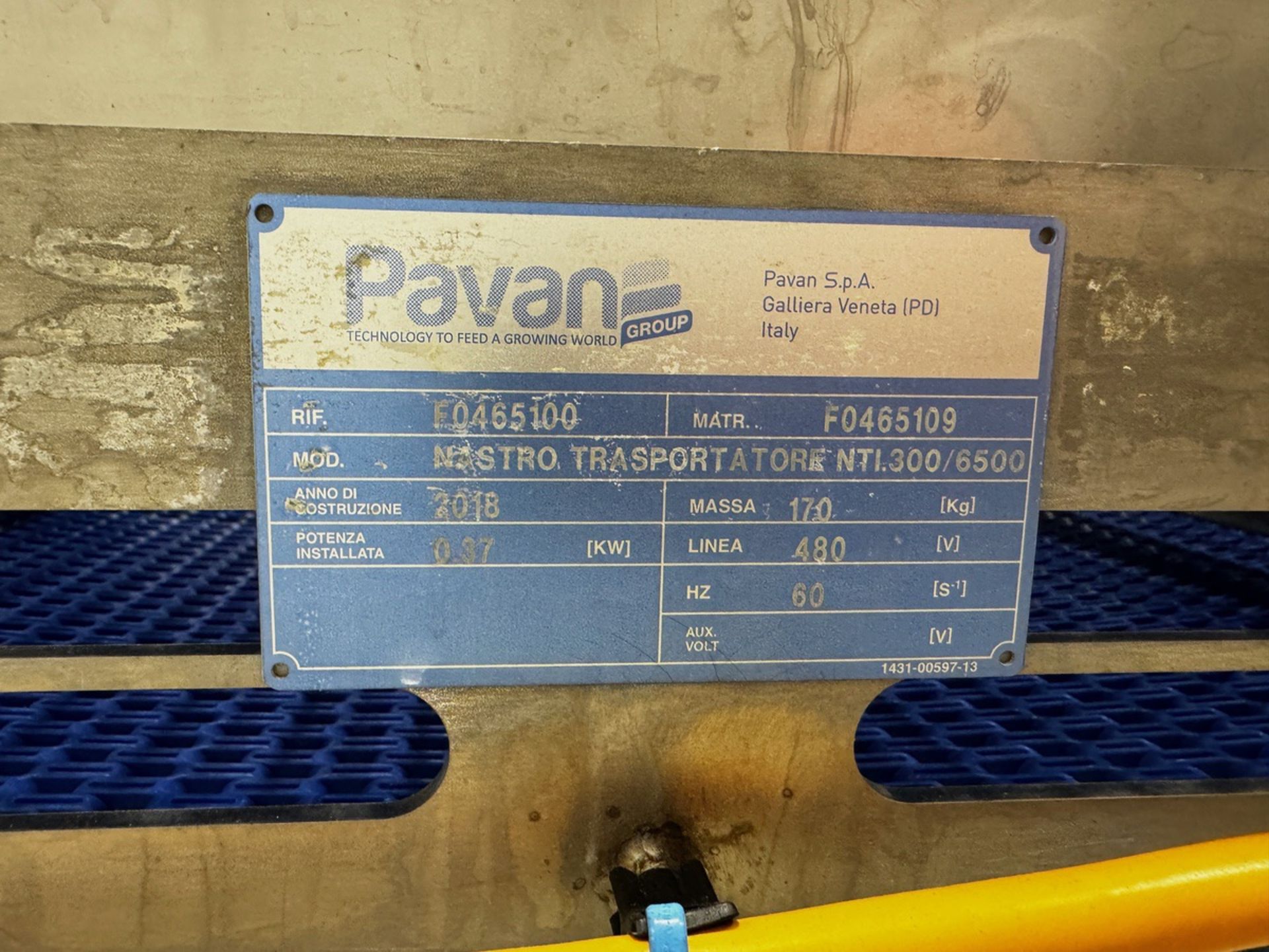 2018 Pavan Stainless Steel Frame Interlox belt Conveyor, Mounted On Ca - Subj to Bulk | Rig Fee $250 - Image 4 of 4