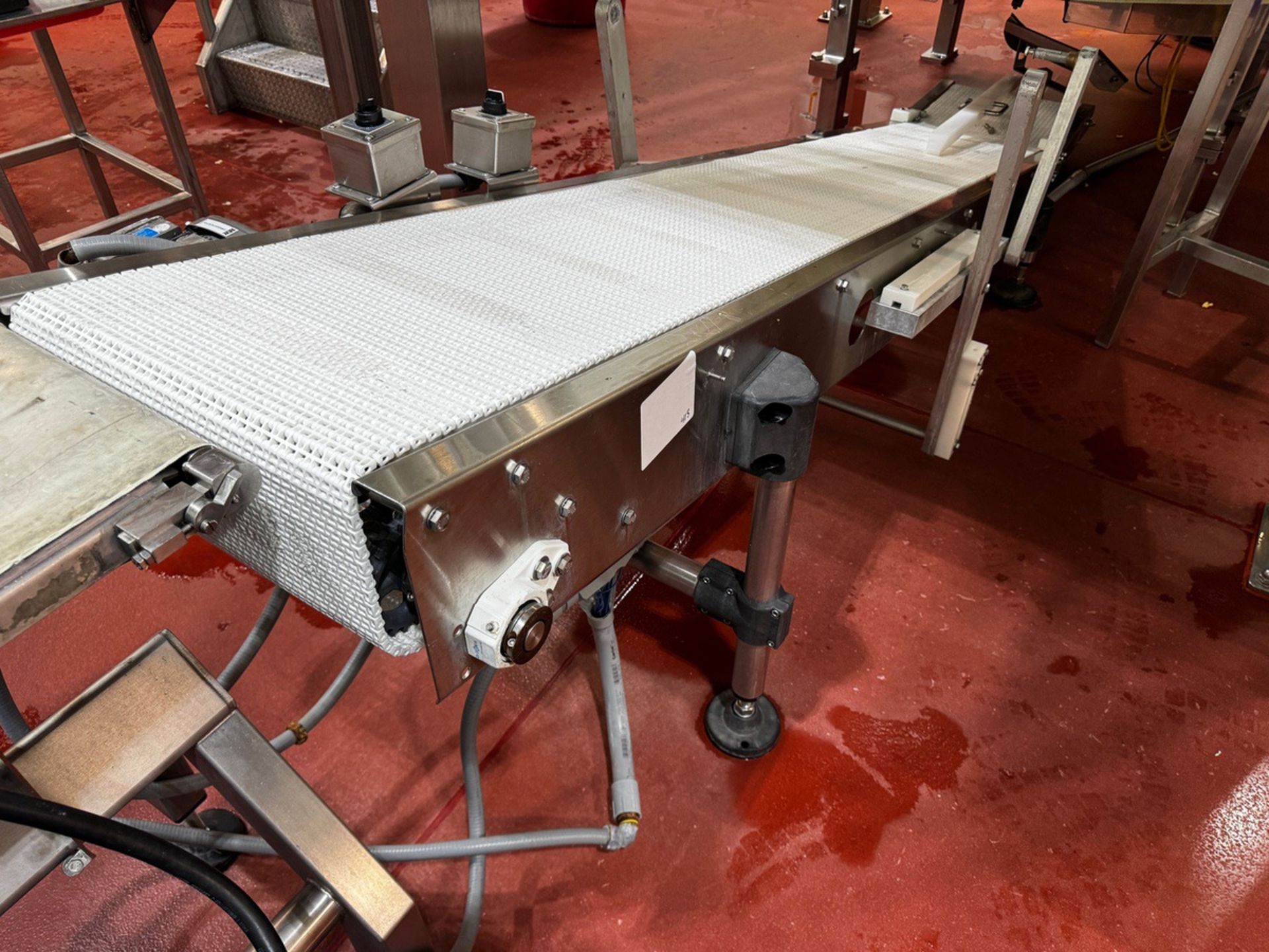 Stainless Steel Frame Incline Takeaway Conveyor From Triangle Bagger | Rig Fee $175 - Image 2 of 3