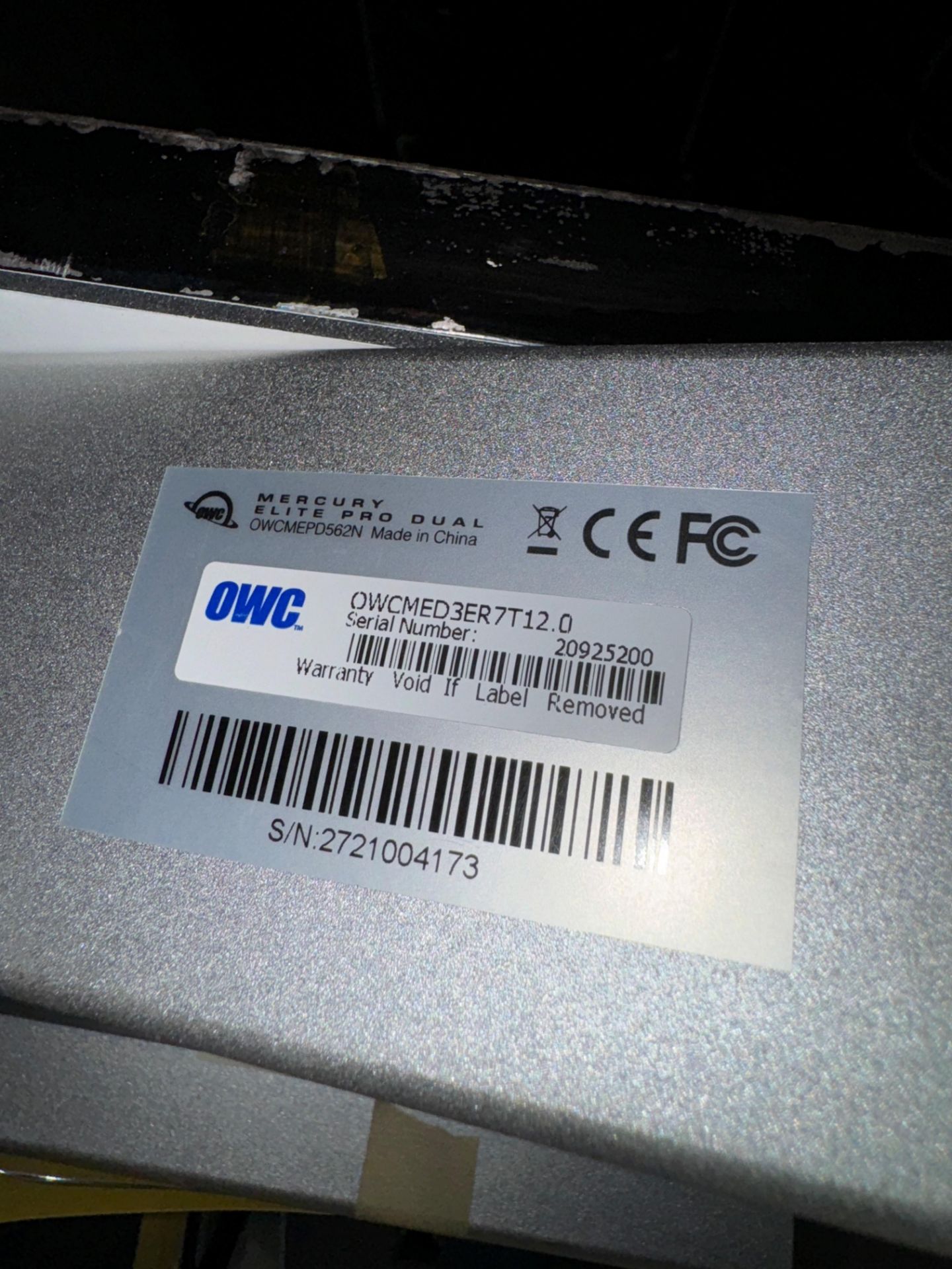 LOT LG 34" Table Clamp Monitor, G-Technology 20 TB G-Raid, (2) OWC Mercu | Rig Fee $170 - Image 6 of 9