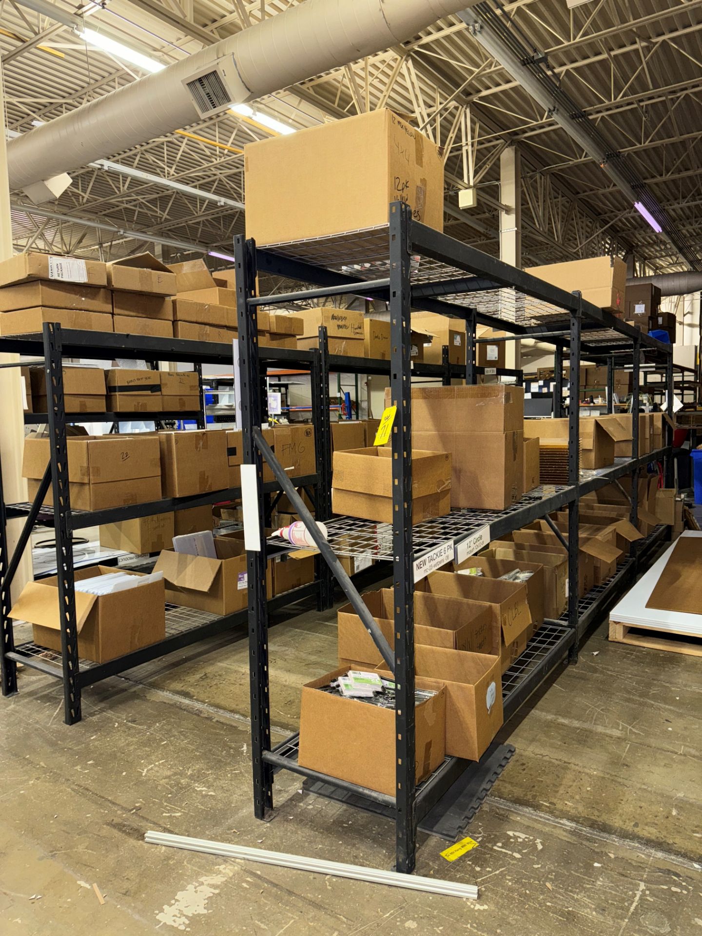 LOT (9) Sections of Metal Light Duty Shelving | Rig Fee $420