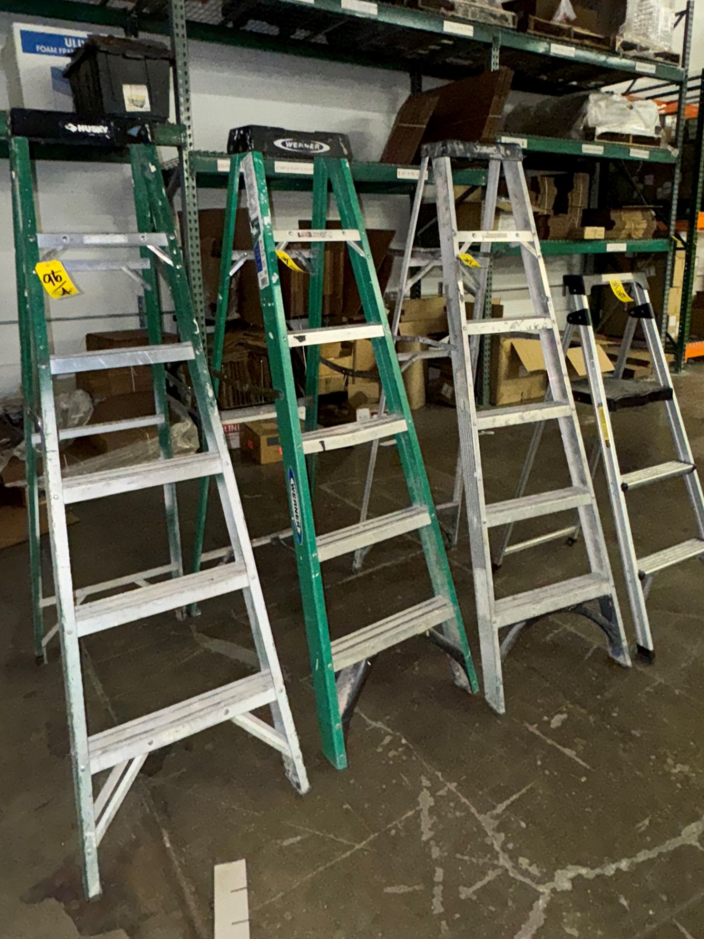LOT (3) 6' Ladders, and (1) 2-Step Ladder | Rig Fee $25