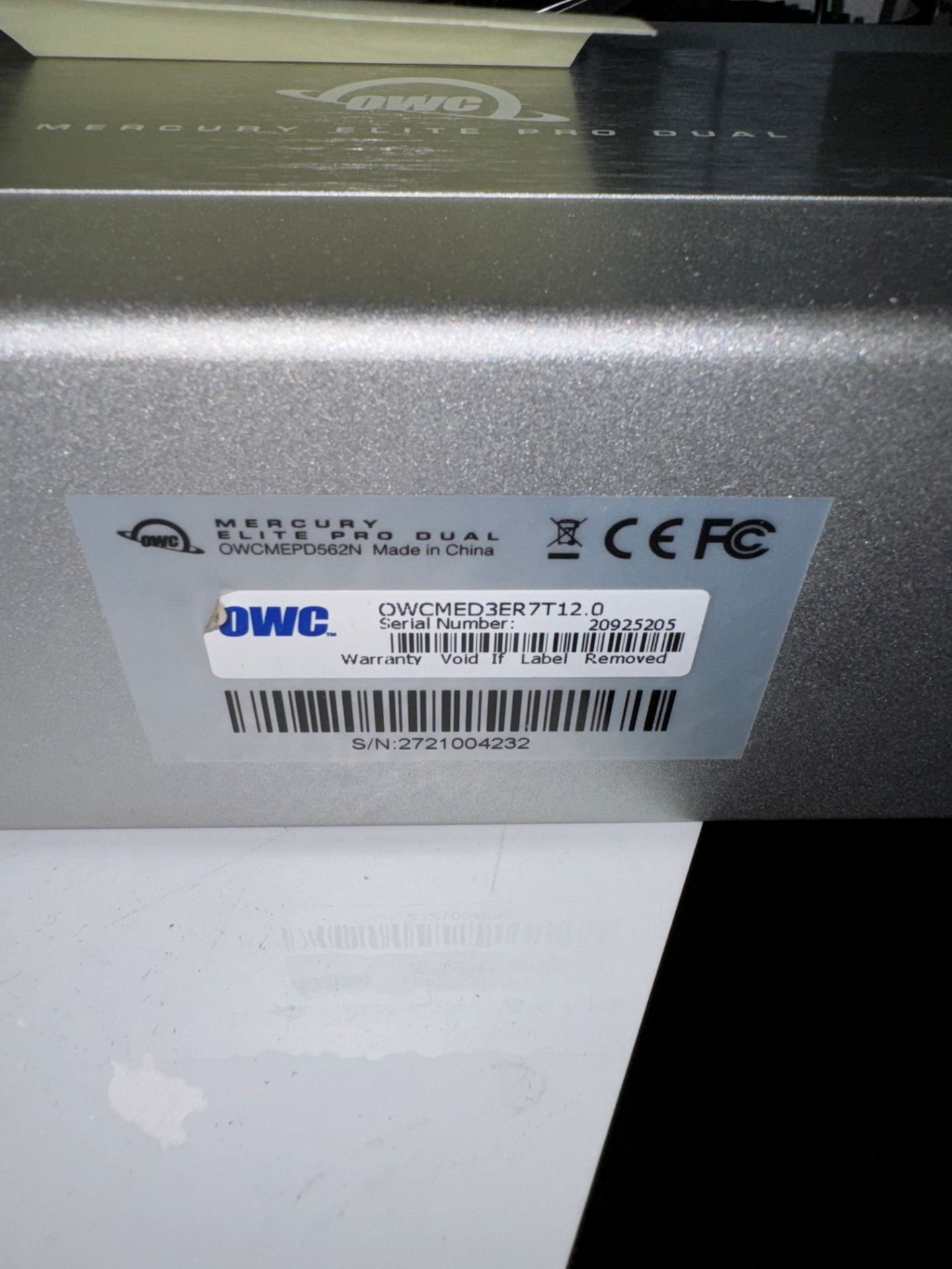 LOT LG 34" Table Clamp Monitor, G-Technology 20 TB G-Raid, (2) OWC Mercu | Rig Fee $170 - Image 7 of 9
