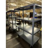 LOT (2) Little Giant 4-Shelf H.D. Port. Carts | Rig Fee $50