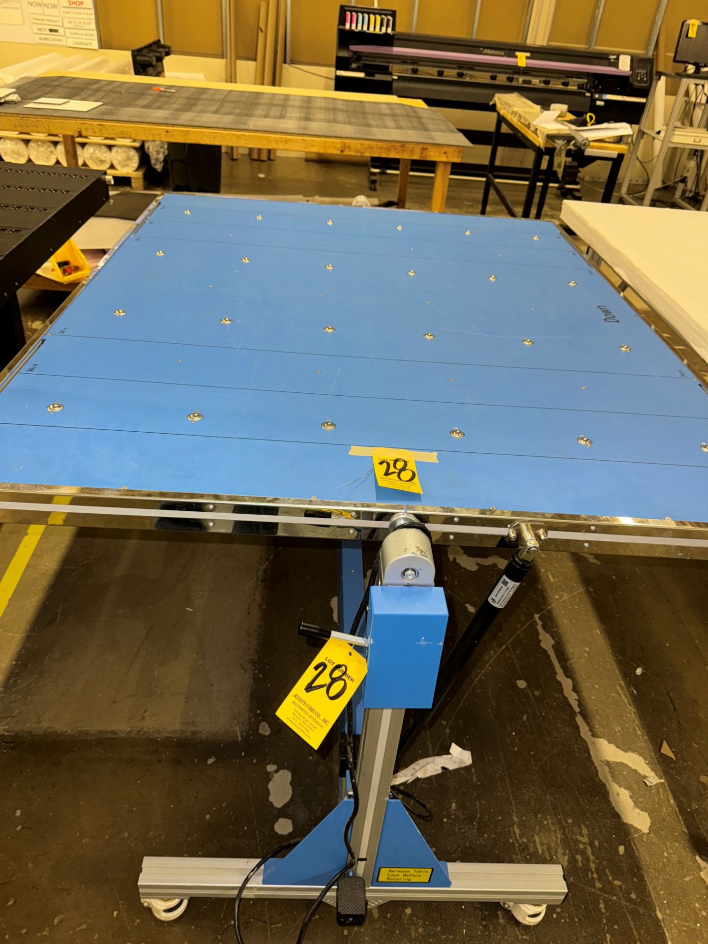 Graphics Finishing GFP FT60 Laminator Roller Table, S/N 1903FT60010, 4' | Rig Fee $120 - Image 2 of 7