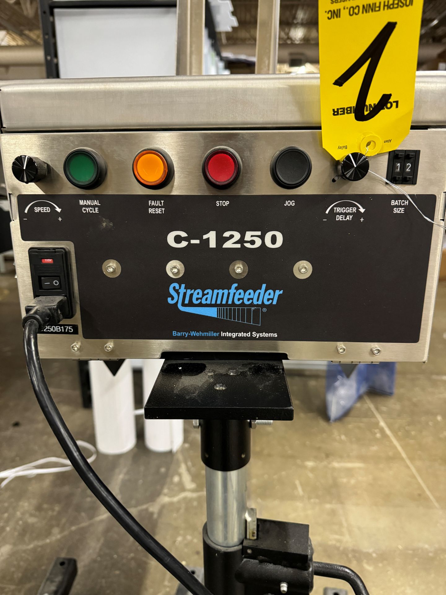 Streamfeeder C-1250 On Demand Friction Feeder, Port., S/N C1250B175 | Rig Fee $120 - Image 2 of 4