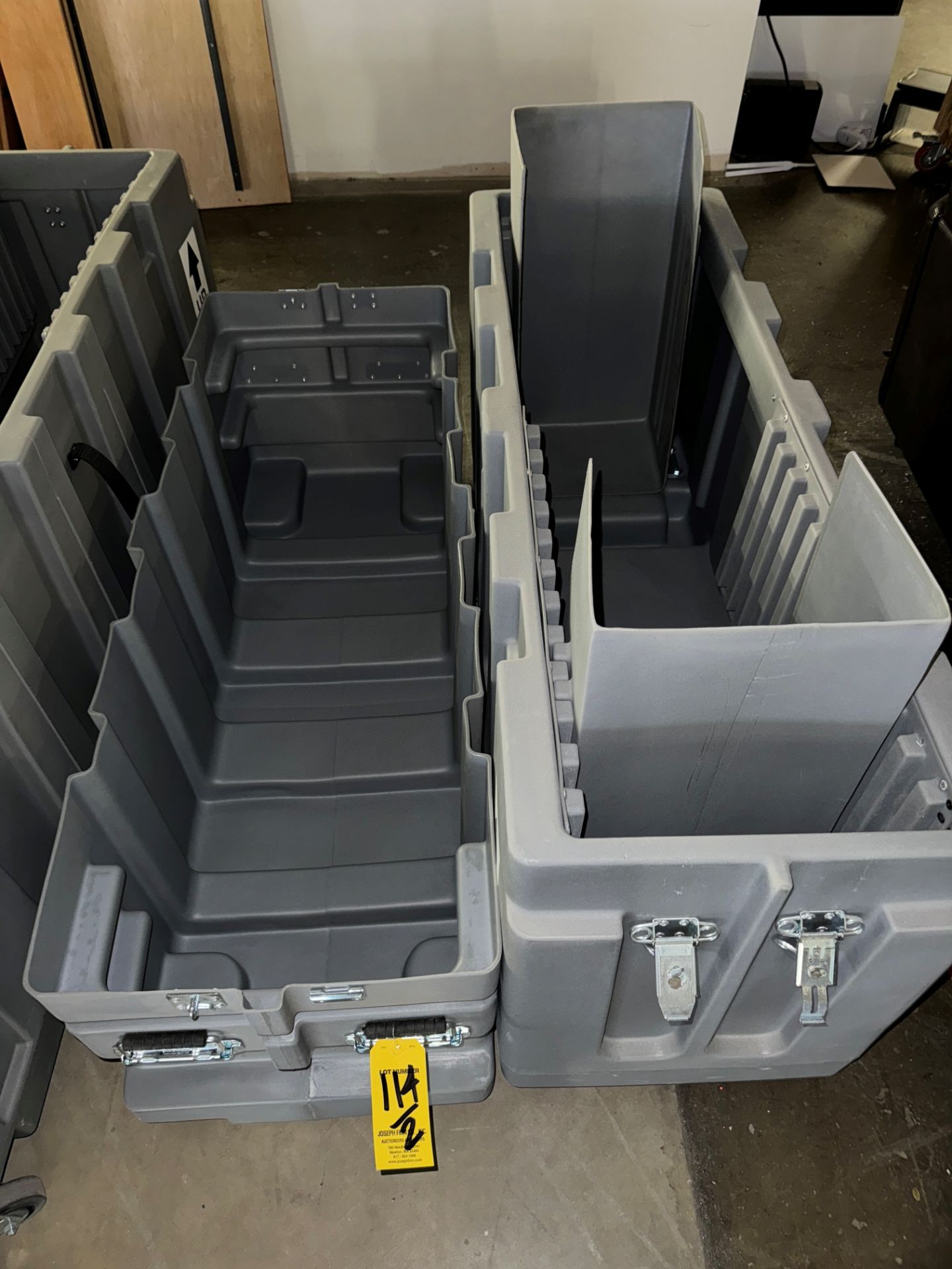 LOT (2) Asst. Specialized Plastic Port. Road Cases | Rig Fee $35 - Image 3 of 3