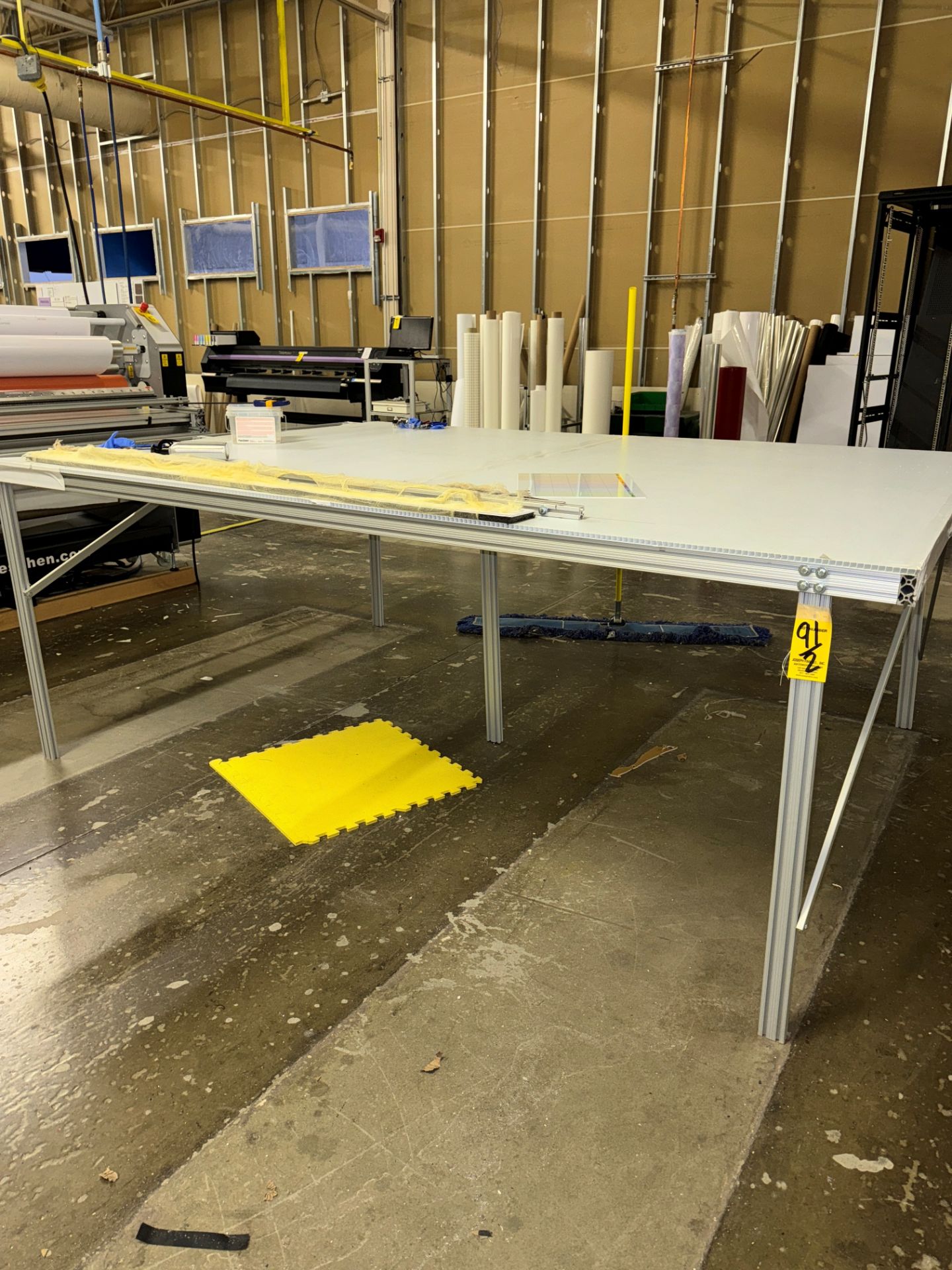 LOT (2) Aluminum Production Table Frames | Rig Fee $75