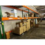 LOT (16) Sections of Asst. Orange and Green Adj. Pallet Shelving, Wire D | Rig Fee $620