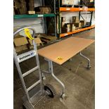 LOT 2-Wheel Dolley and Port. Work Table | Rig Fee $25