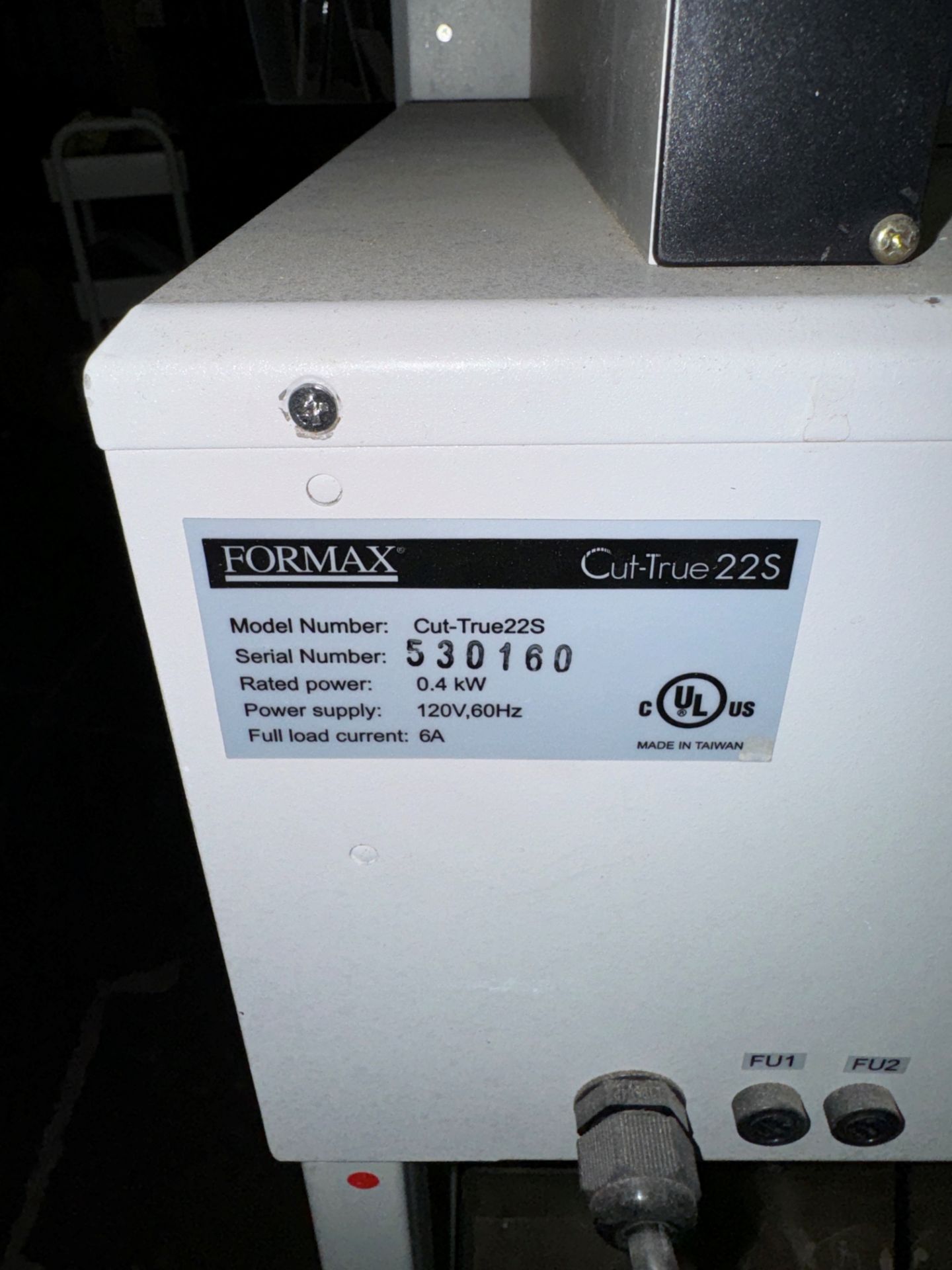 Formax Cut-True 22S Cutter, S/N 530160 | Rig Fee $120 - Image 3 of 4