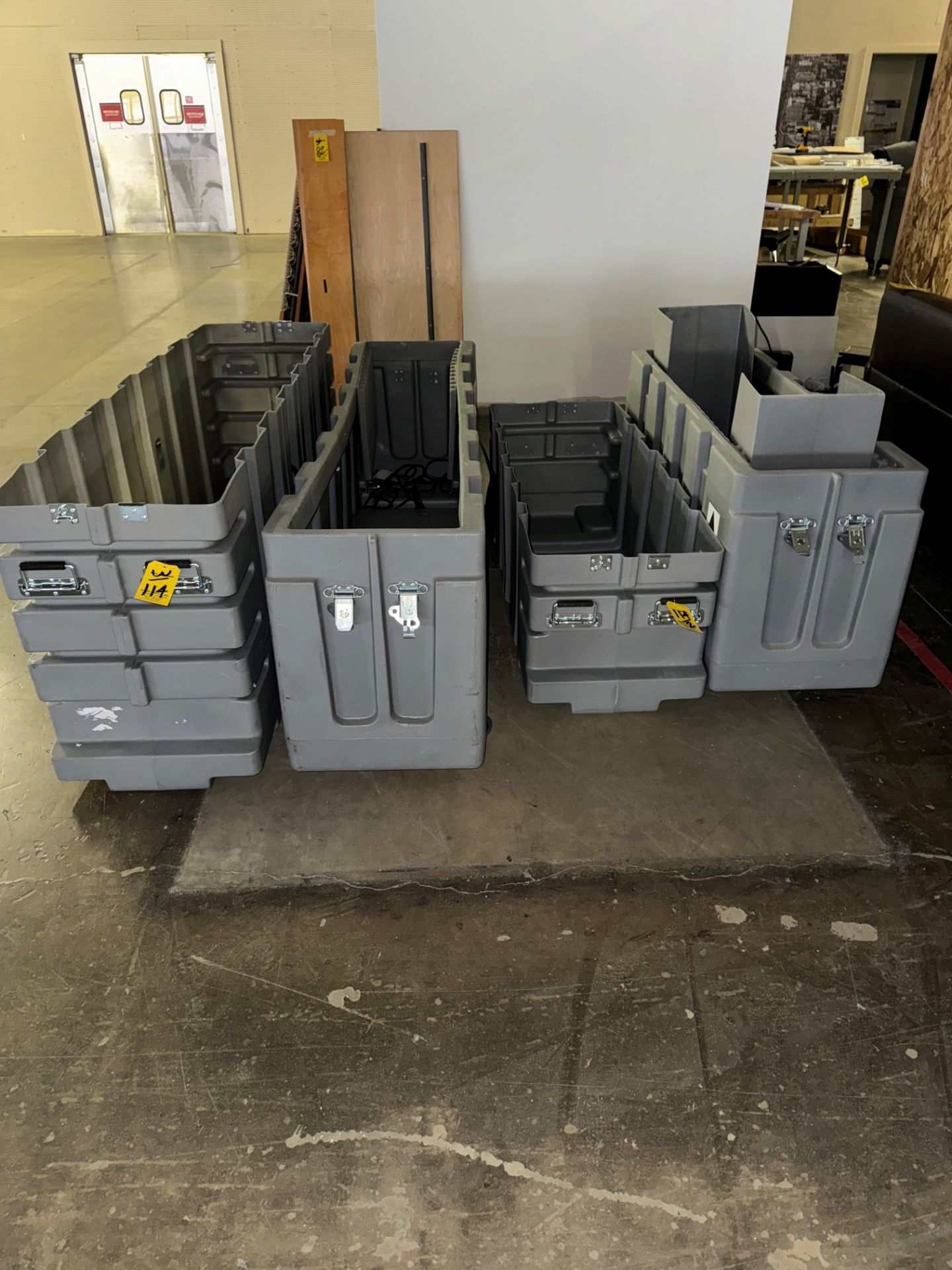 LOT (2) Asst. Specialized Plastic Port. Road Cases | Rig Fee $35