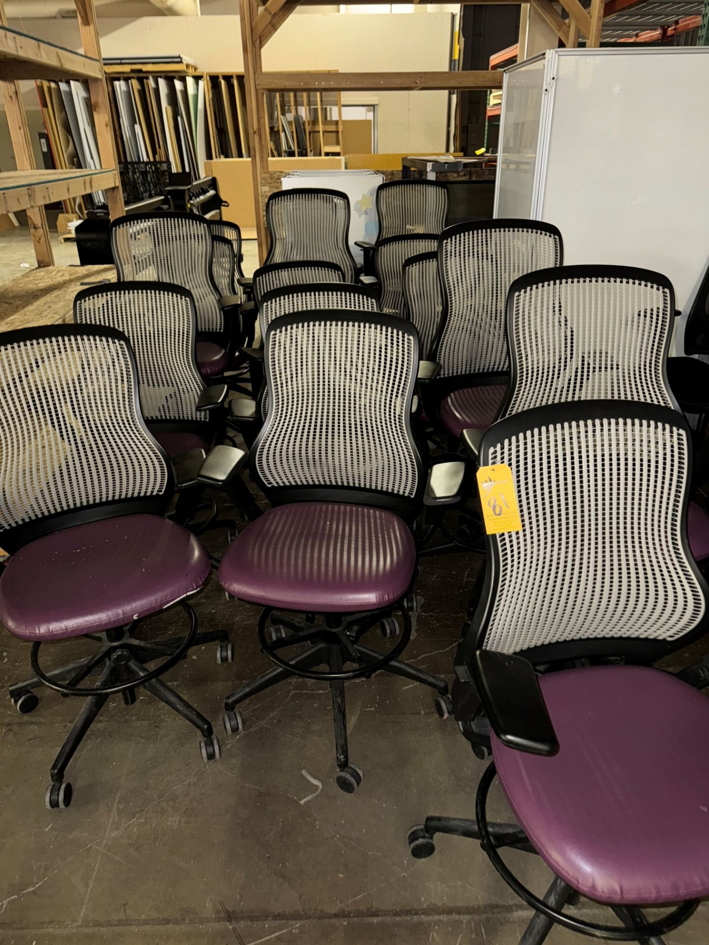 LOT Conference Table, (8) White Swivel Chairs, Vizio Monitor, Gray/Beige | Rig Fee $270 - Image 11 of 11