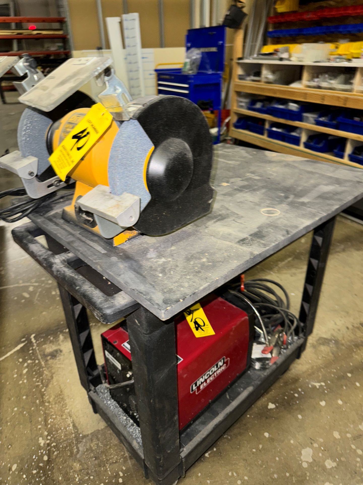 LOT Lincoln Weld Pak 125HD Welder, DeWalt DW758 DE Grinder, w/ Husky Por | Rig Fee $50