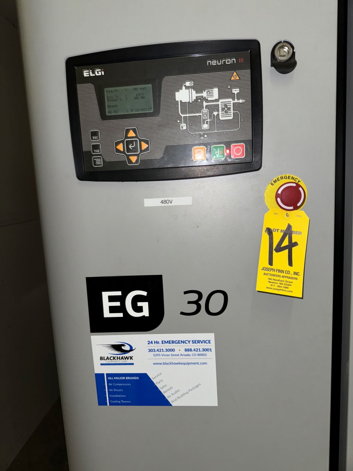 2021 Elgi EG 30 Rotary Screw Air Compressor Elgi Airmate Air Dryer | Rig Fee $420 - Image 2 of 10