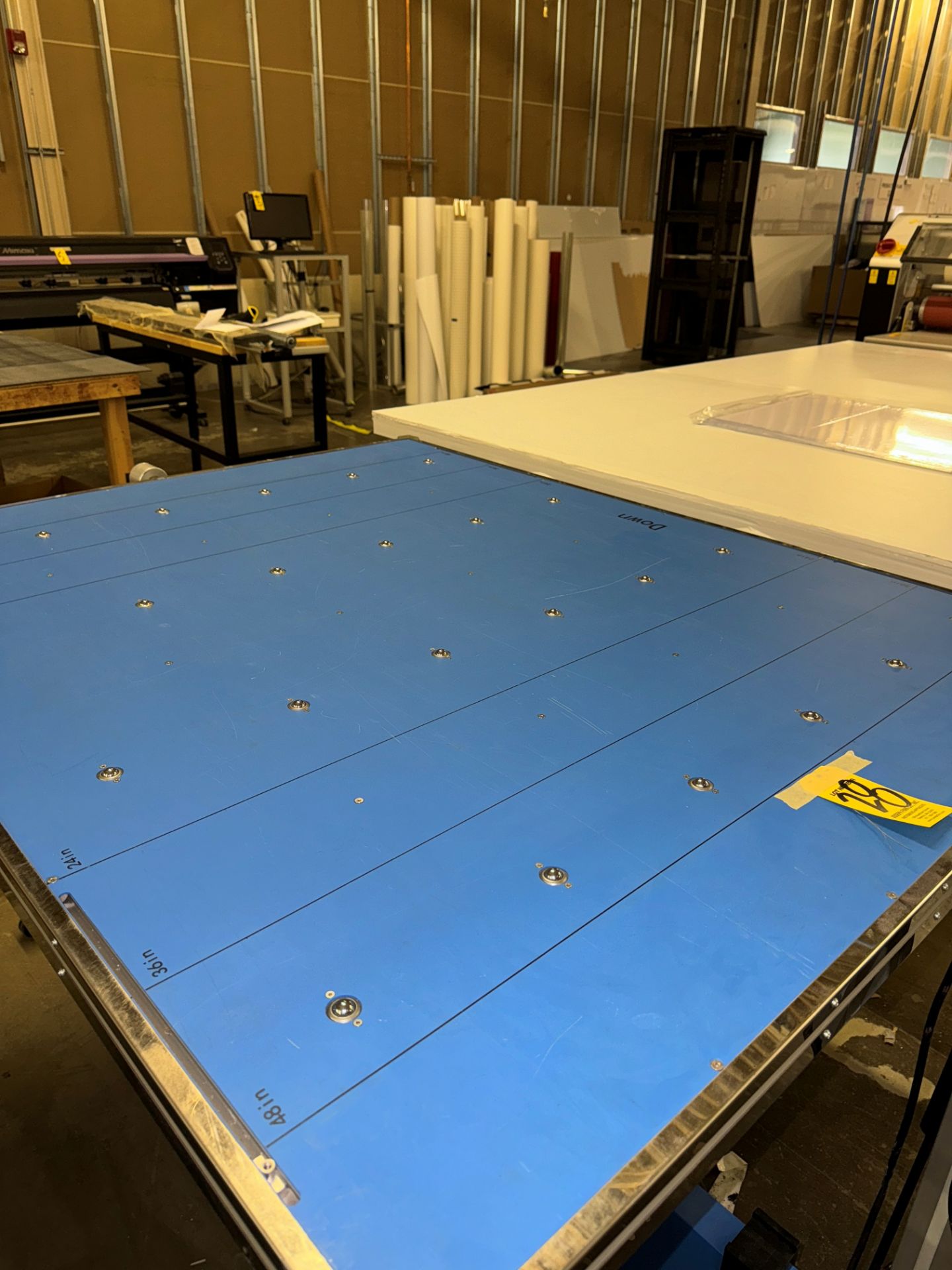 Graphics Finishing GFP FT60 Laminator Roller Table, S/N 1903FT60010, 4' | Rig Fee $120 - Image 3 of 7