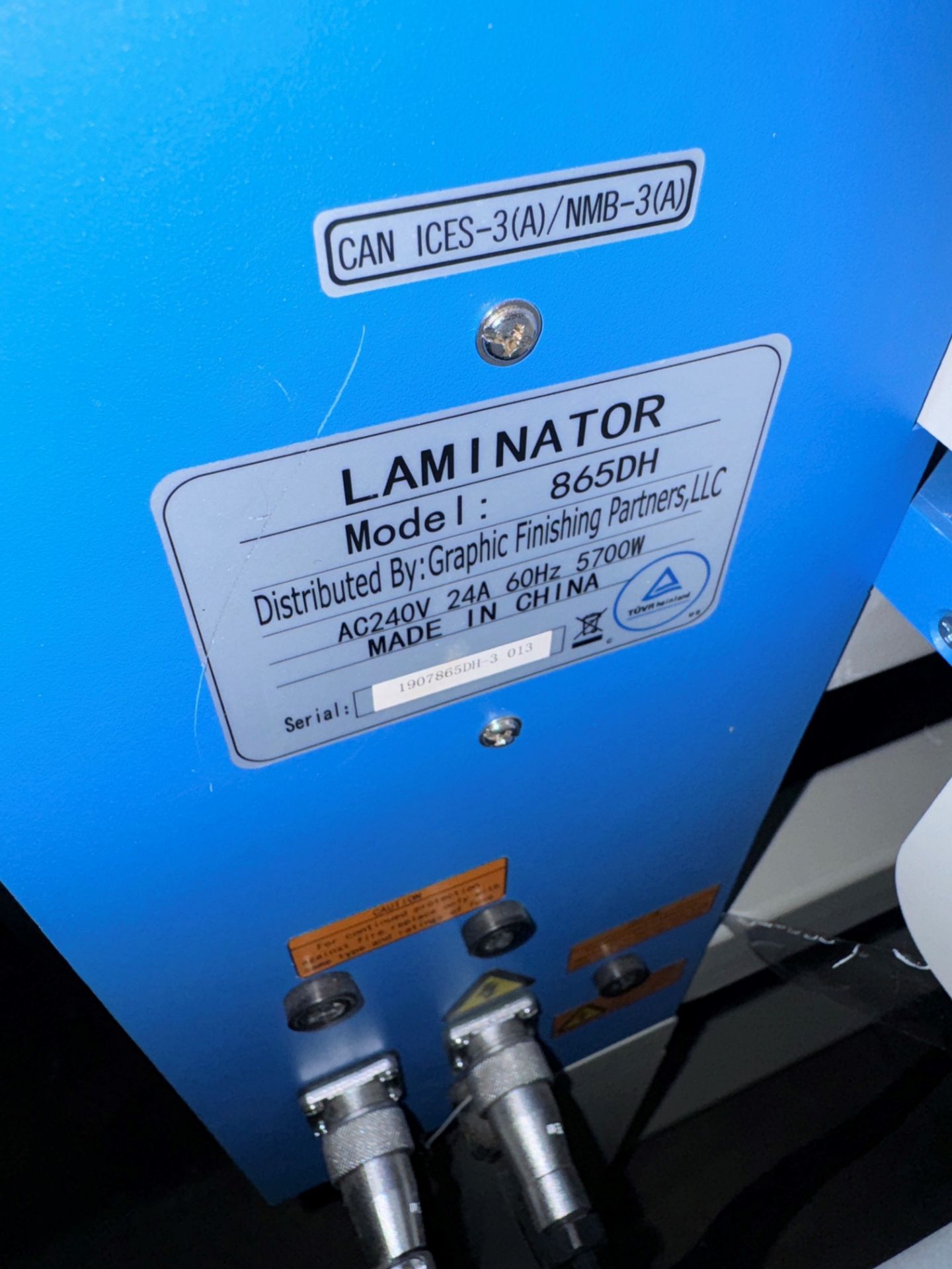 Graphic Finishing Partners 865DH Laminator, S/N 1907865DH-3-013 | Rig Fee $220 - Image 5 of 7