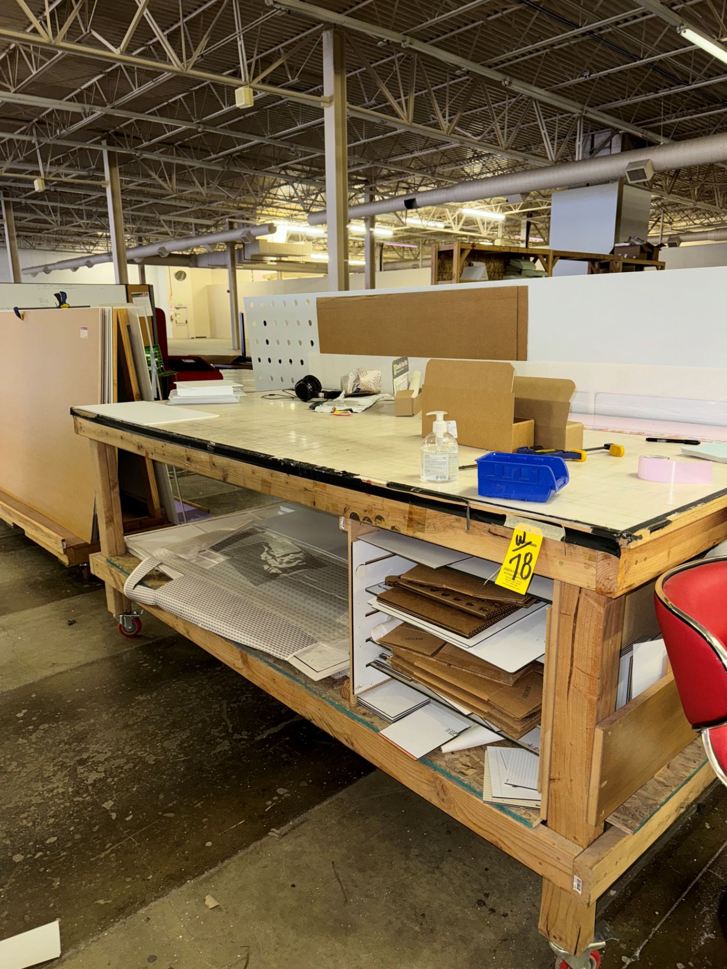 LOT (4) Asst. Wooden Port. Work Tables | Rig Fee $75 - Image 5 of 5