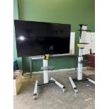 LOT Vizio 68"" Monitor w/ (2) Port. TV Stands | Rig Fee $100