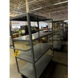 LOT (2) Little Giant 4-Shelf H.D. Port. Carts | Rig Fee $50