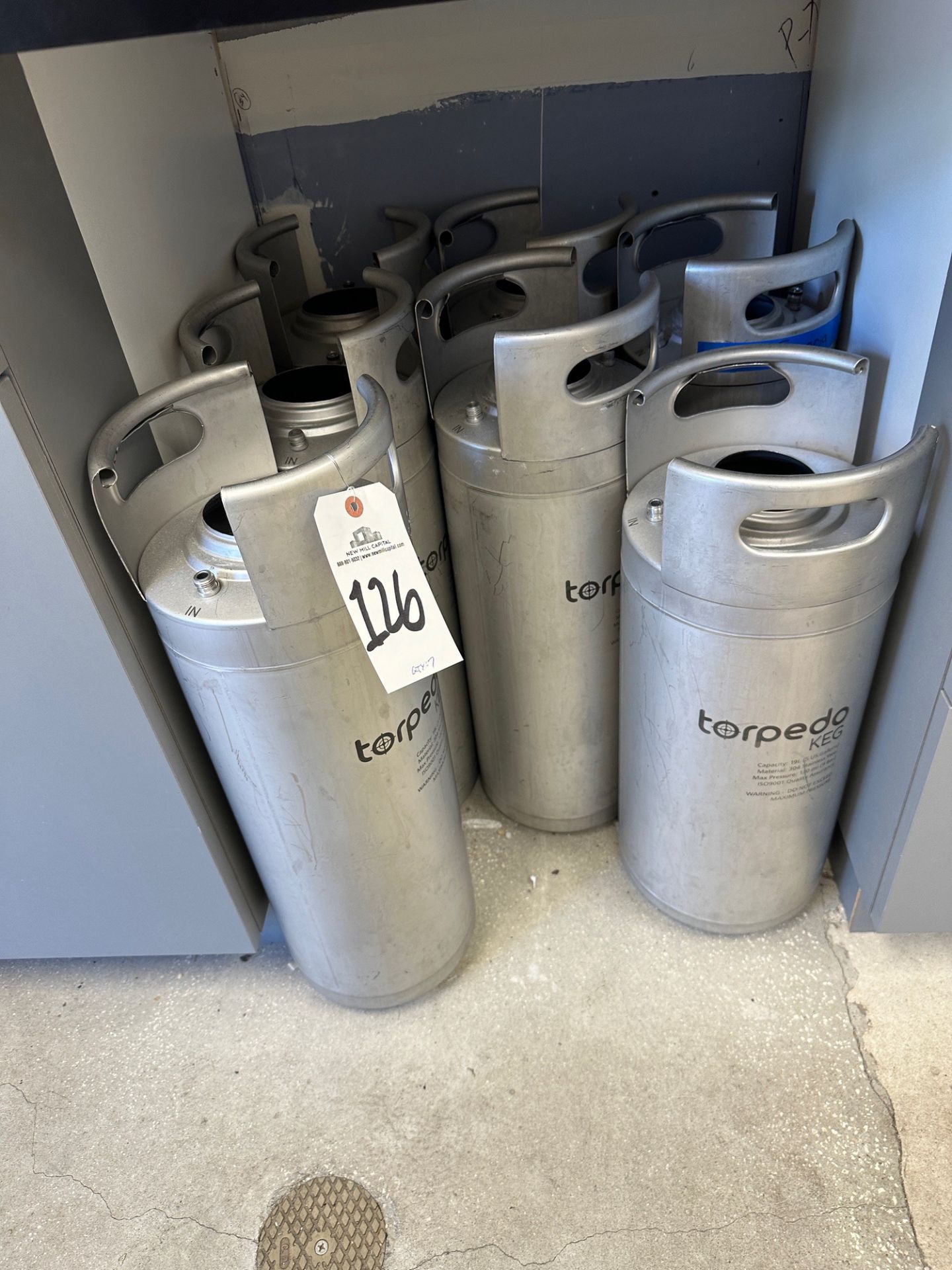 Lot of (7) Torpedo Cocktail Kegs