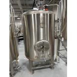 Portland Kettle Works 15 BBL Brite Tank - Dish Bottom, Glycol Jacketed, Mandoor, Zwickle Valve,