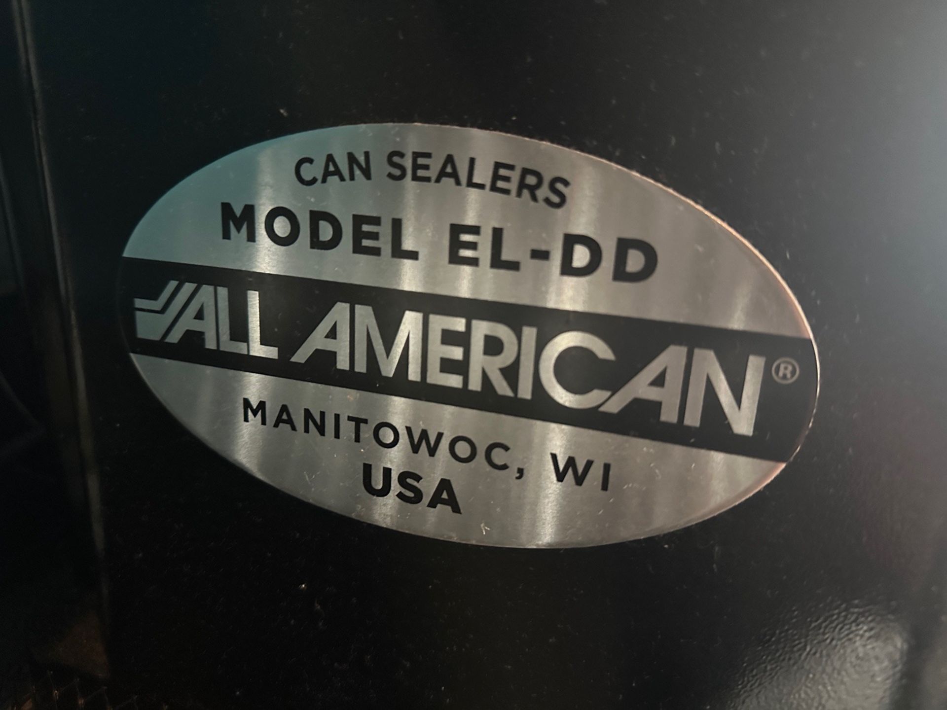 All American Can Sealer - Model EL-DD - Image 2 of 2